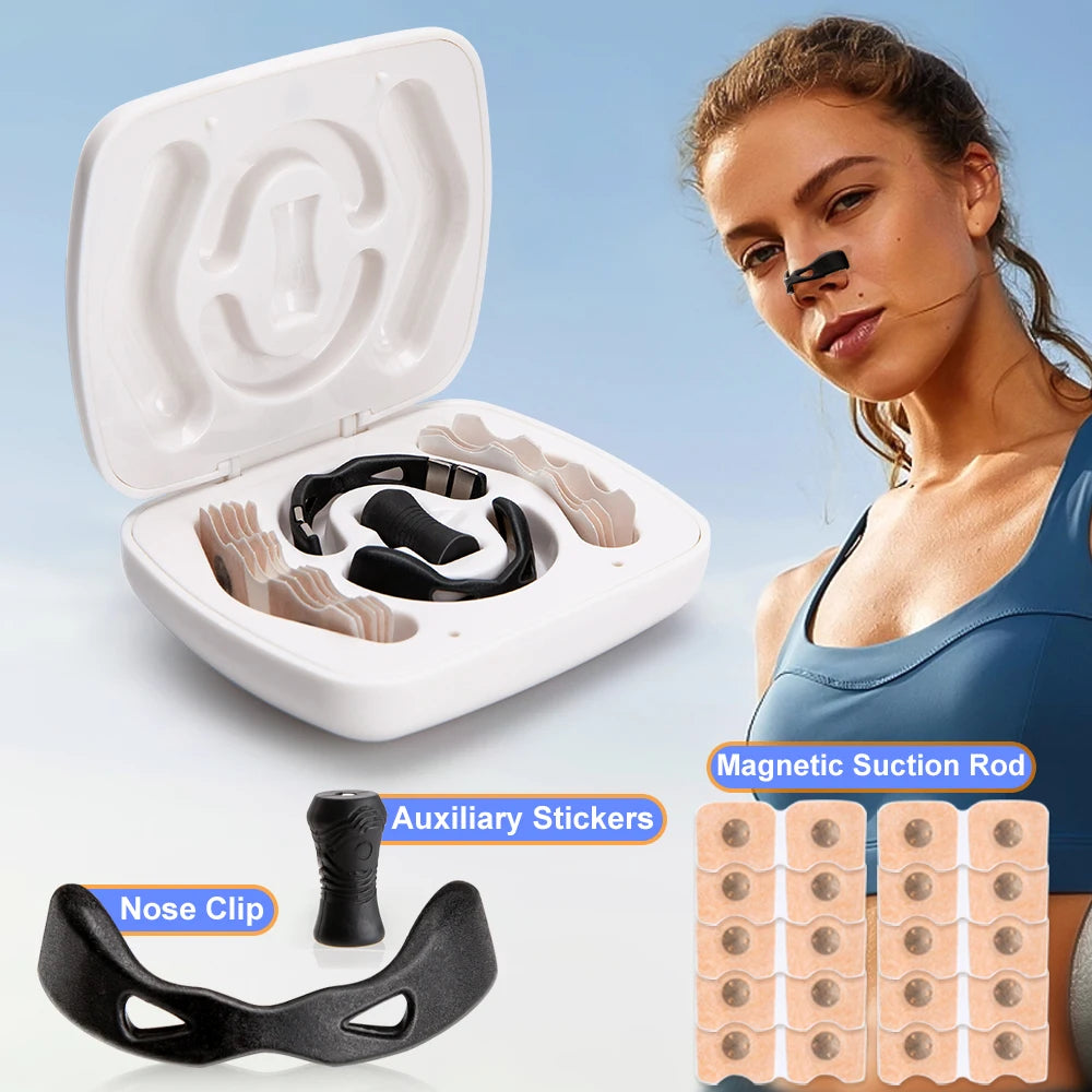 Magnetic Nasal Dilators Kits Sport Nasal Dilators Boost Oxygen Intake Breathing Refill Nose Clip Nasal Strips Reduce Snoring