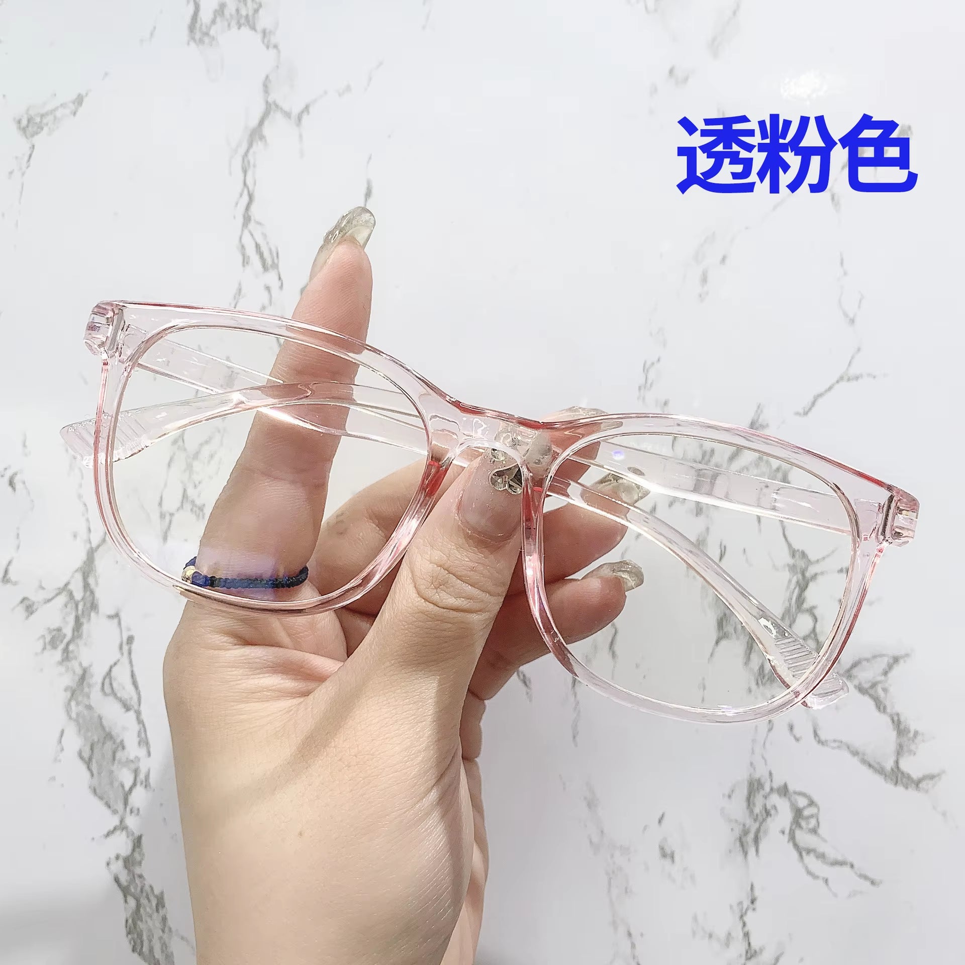 Transparent Computer Glasses Frame Women Men anti Blue Light Square Eyewear Blocking Glasses Optical Spectacle Eyeglass Round