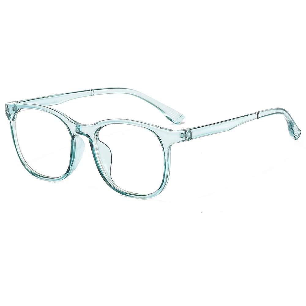 Transparent Computer Glasses Frame Women Men anti Blue Light Square Eyewear Blocking Glasses Optical Spectacle Eyeglass Round