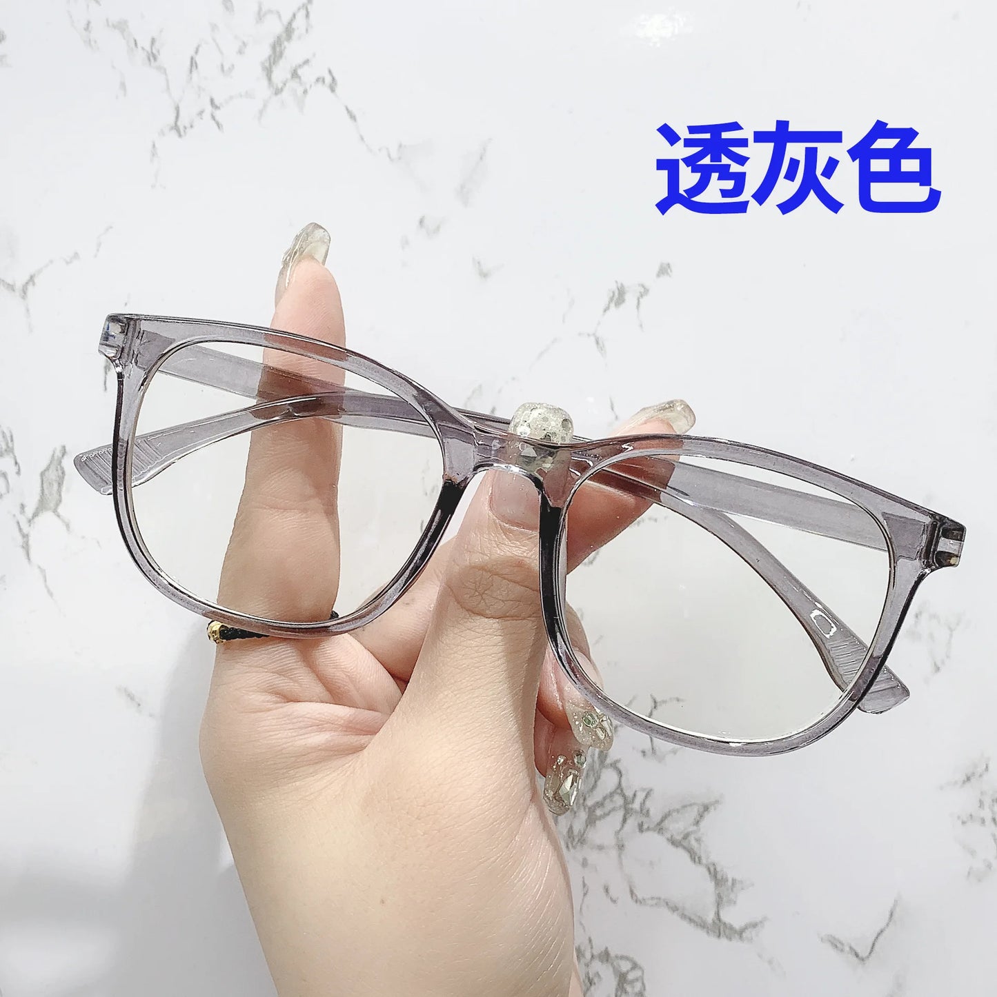 Transparent Computer Glasses Frame Women Men anti Blue Light Square Eyewear Blocking Glasses Optical Spectacle Eyeglass Round