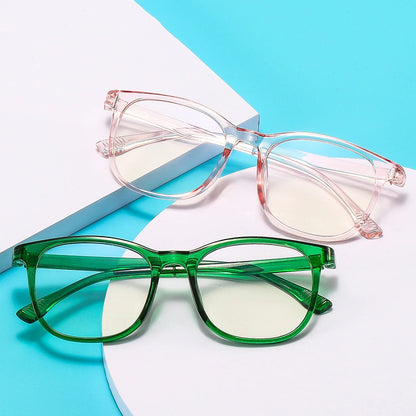 Transparent Computer Glasses Frame Women Men anti Blue Light Square Eyewear Blocking Glasses Optical Spectacle Eyeglass Round