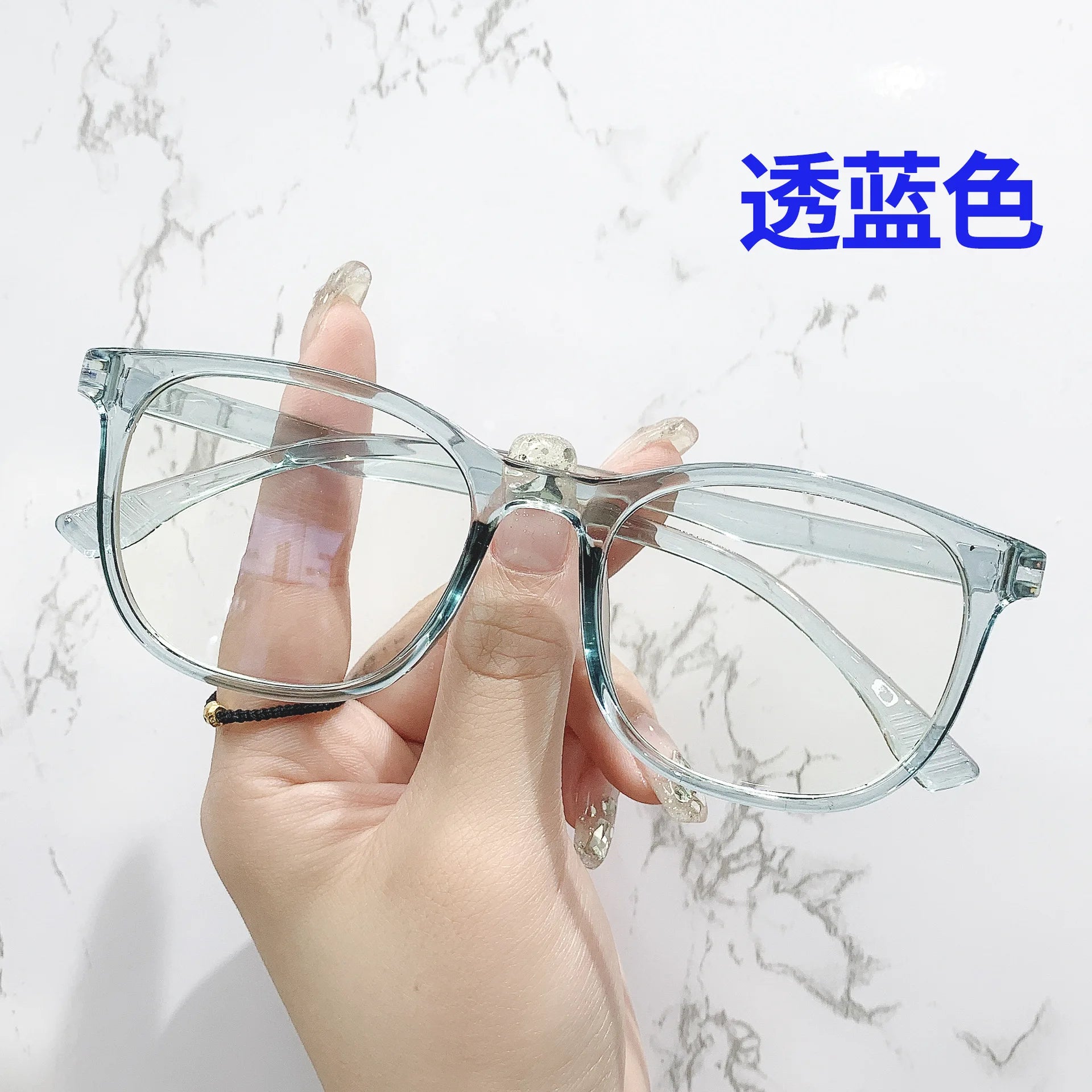 Transparent Computer Glasses Frame Women Men anti Blue Light Square Eyewear Blocking Glasses Optical Spectacle Eyeglass Round