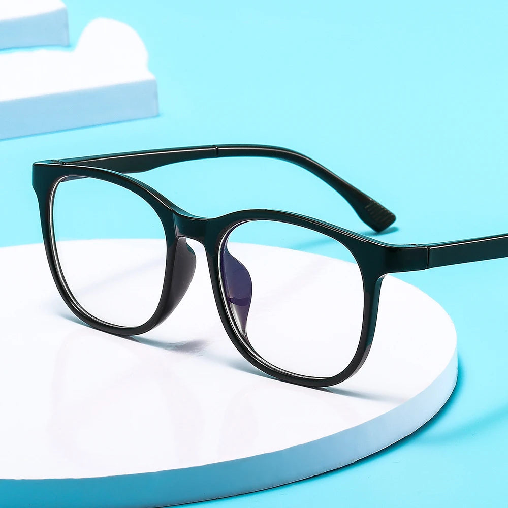Transparent Computer Glasses Frame Women Men anti Blue Light Square Eyewear Blocking Glasses Optical Spectacle Eyeglass Round