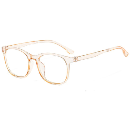 Transparent Computer Glasses Frame Women Men anti Blue Light Square Eyewear Blocking Glasses Optical Spectacle Eyeglass Round