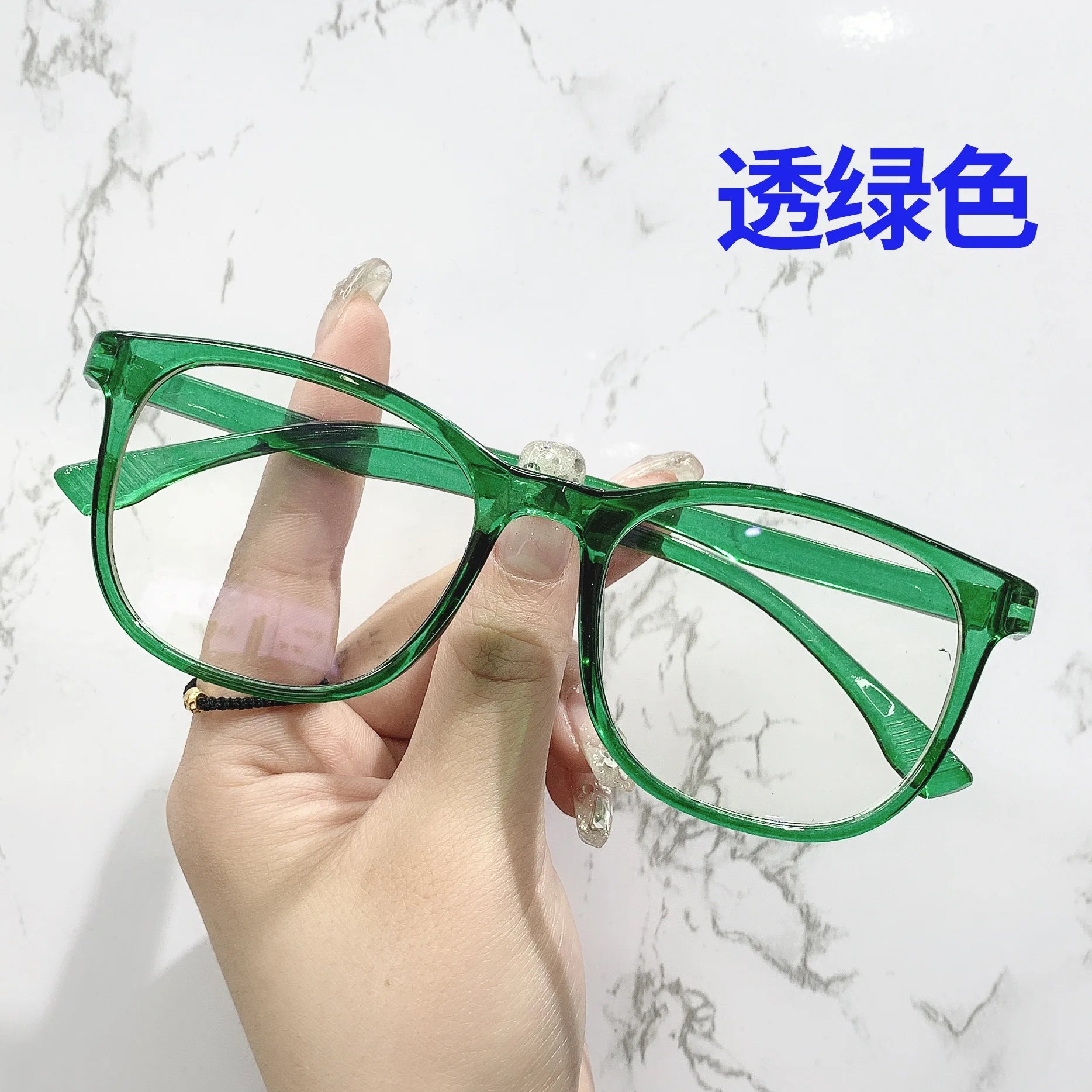 Transparent Computer Glasses Frame Women Men anti Blue Light Square Eyewear Blocking Glasses Optical Spectacle Eyeglass Round
